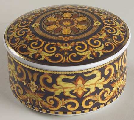 Barocco Round Box & Lid