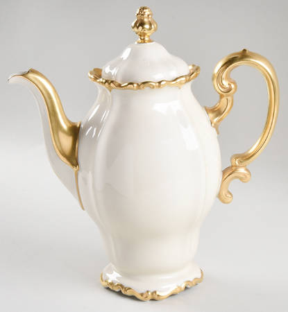 Baroque Gold Coffee Pot & Lid