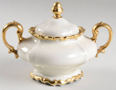 Baroque Gold Mini Sugar Bowl & Lid