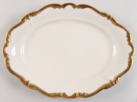 Baroque Gold 11" Oval Serving Platter