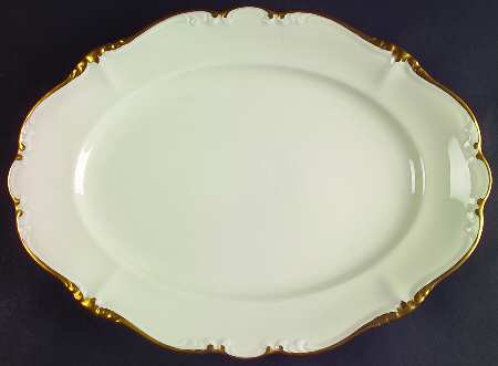 Baroque Gold 13" Oval Serving Platter
