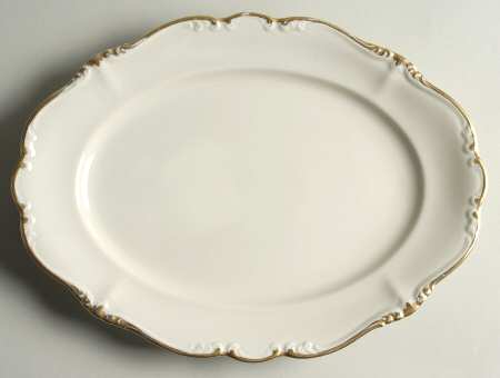 Baroque Gold 12" Oval Serving Platter