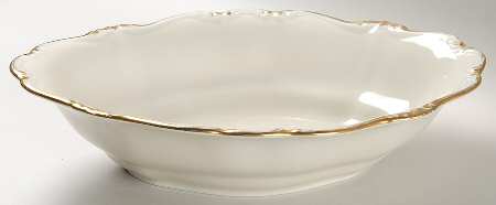 Baroque Gold 11" Oval Vegetable Bowl