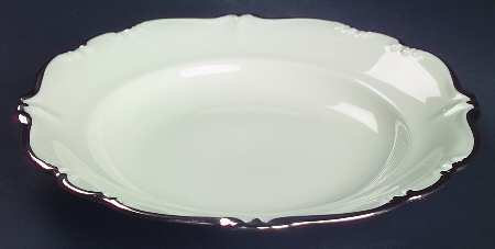 Baroque Platinum Rim Soup Bowl