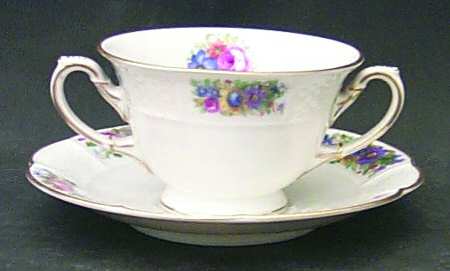 Barrock Footed Bouillon Cup & Saucer