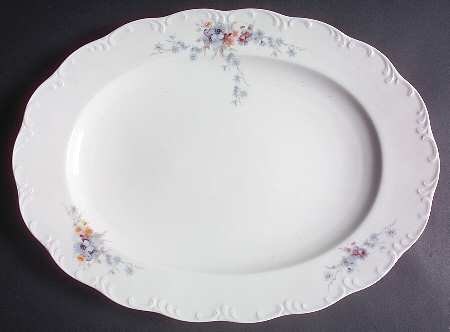 Belvedere (Monbijou Shape) 15" Oval Serving Platter