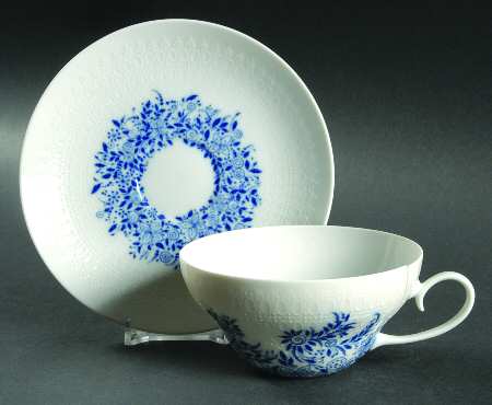 Benares Flat Cup & Saucer Set
