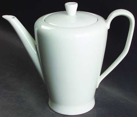Bettina White Coffee Pot & Lid