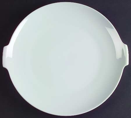 Bettina White Handled Cake Plate