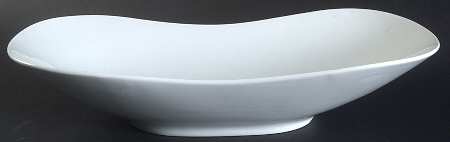 Bettina White 12" Oval Vegetable Bowl