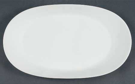 Bettina White 13" Oval Serving Platter