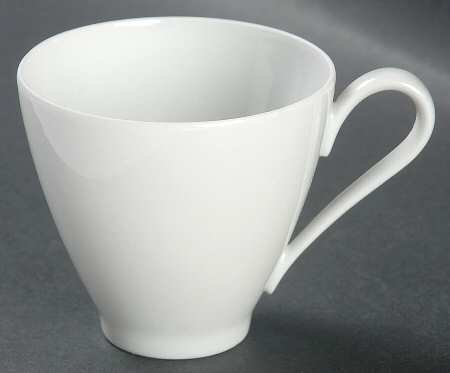 Bettina White Flat Demitasse Cup