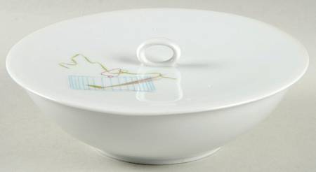 Bird Cage Cream Soup/Cereal Bowl & Lid Set