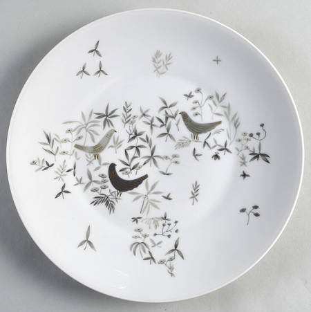 Birds On Trees Large Dinner Plate