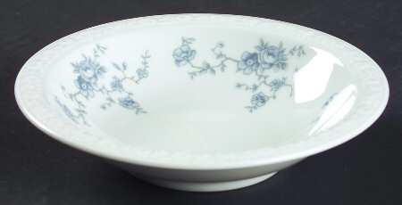 Blue Bouquet Rim Fruit/Dessert (Sauce) Bowl