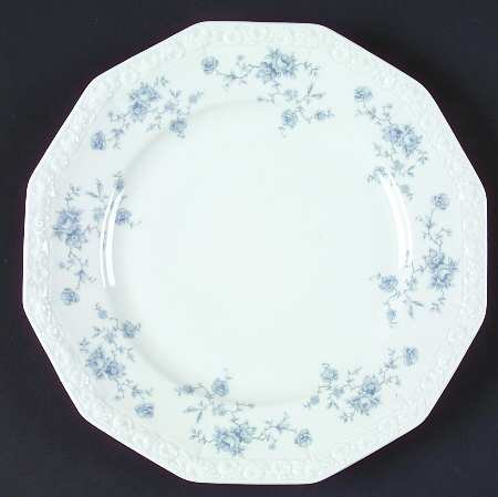 Blue Bouquet Luncheon Plate