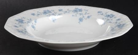 Blue Bouquet Large Rim Soup Bowl