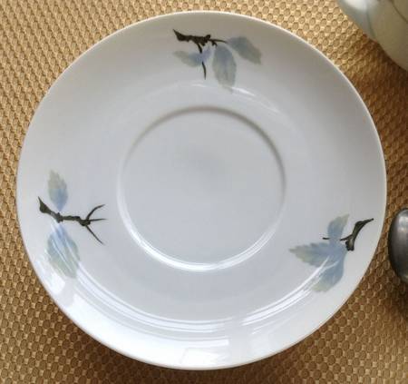 Blue Cherry (No Trim) Saucer for Bouillon Cup