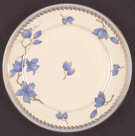 Blue Danube (Cream) Salad Plate