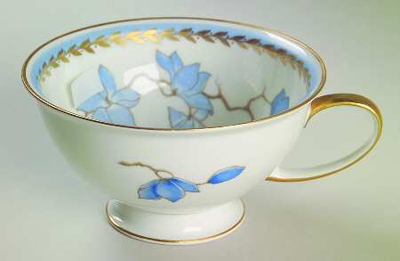 Blue Danube (White) Footed Cup