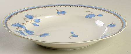 Blue Danube (White) Large Rim Soup Bowl