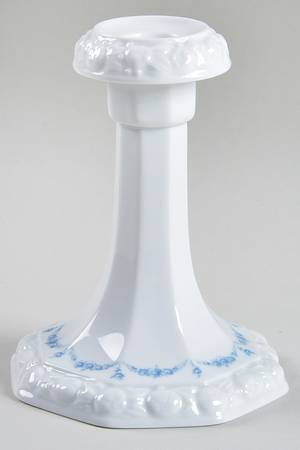 Blue Garland 5" Candlestick