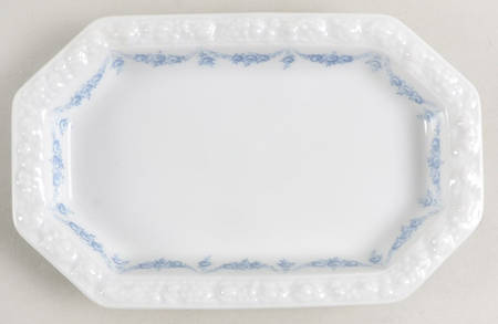 Blue Garland Silver Tray