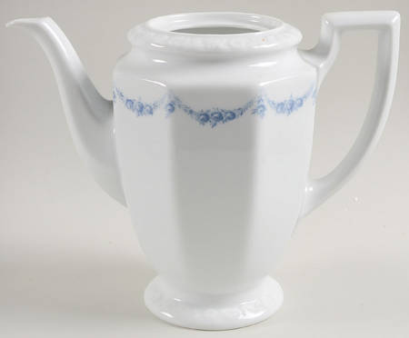 Blue Garland Coffee Pot No Lid