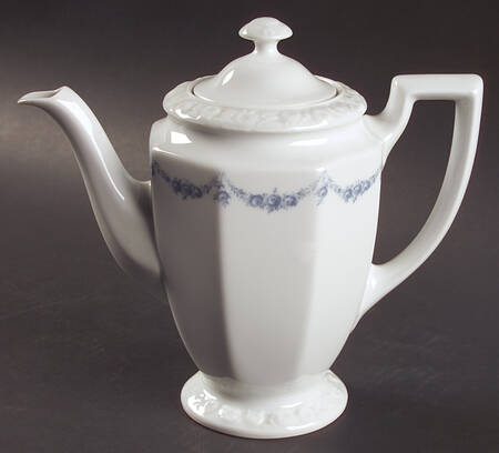 Blue Garland Mini Coffee Pot & Lid
