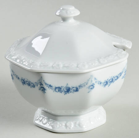 Blue Garland Jam/Jelly & Lid