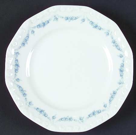 Blue Garland Bread & Butter Plate