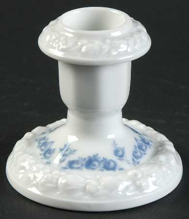 Blue Garland 2" Candlestick
