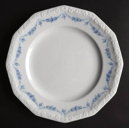Blue Garland Luncheon Plate