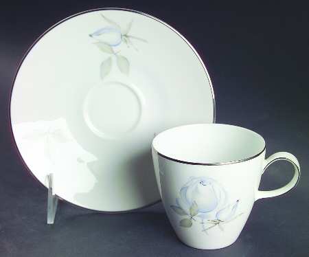 Blue Rose (Coupe) Flat Cup & Saucer Set