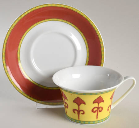 Bokhara Flat Cup & Saucer Set