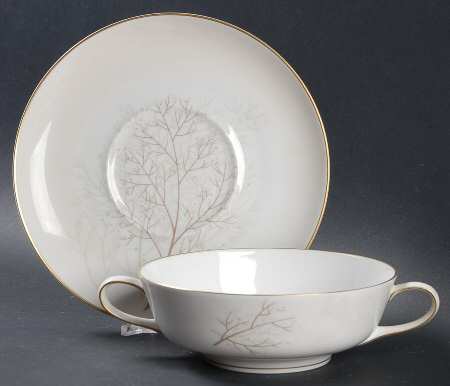 Bramble (Aida) Flat Cream Soup Bowl & Saucer Set