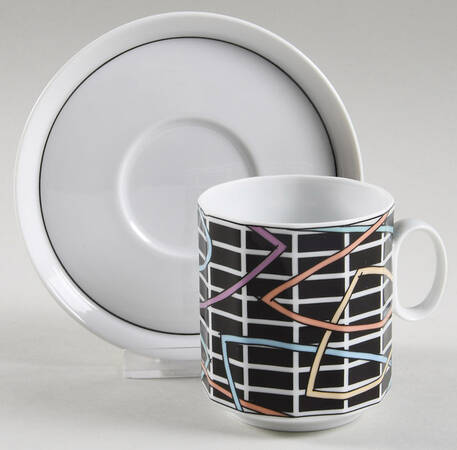 Broadway Flat Cup & Saucer Set