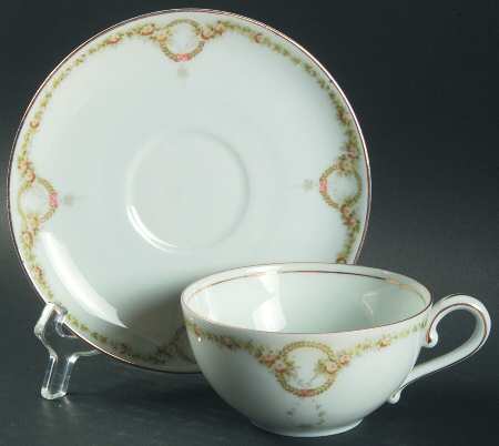 Briar Rose Flat Cup & Saucer Set