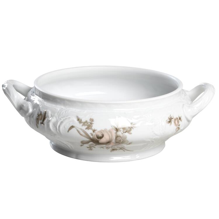 Brown Rose (Sanssouci) Round Vegetable No Lid