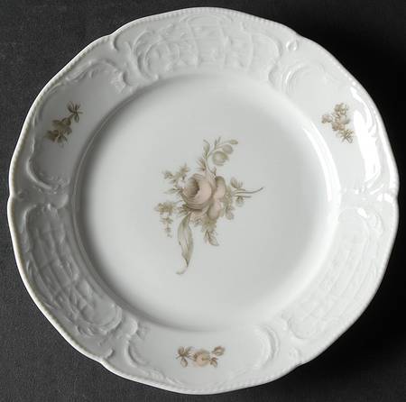 Brown Rose (Sanssouci) Dessert/Pie Plate