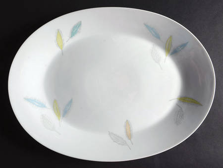 Bunte Blatter 17" Oval Serving Platter