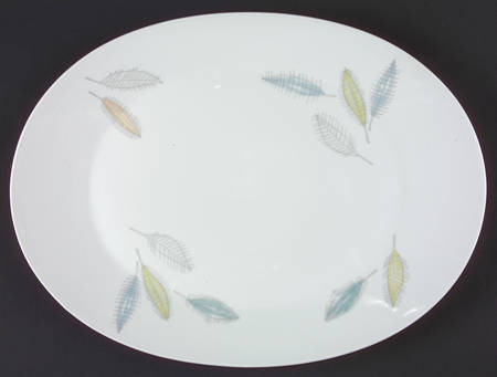 Bunte Blatter 15" Oval Serving Platter
