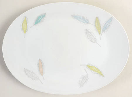 Bunte Blatter 13" Oval Serving Platter