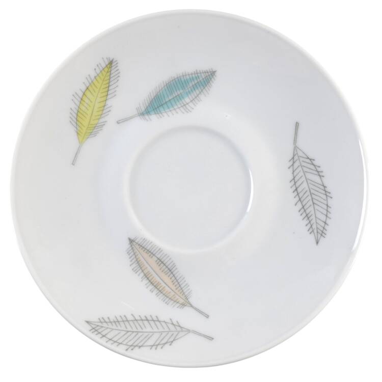 Bunte Blatter Saucer for Footed Demitasse Cup