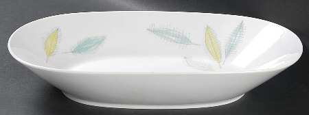 Bunte Blatter 11" Oval Vegetable Bowl