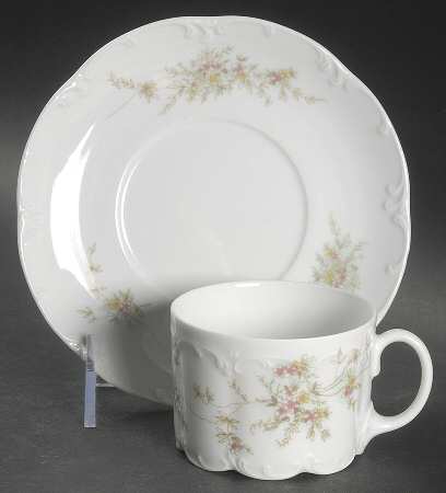 Catherine Flat Cup & Saucer Set