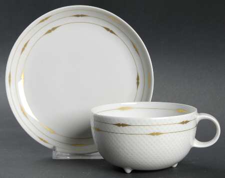 Century Gold (Coupe) Footed Cup & Saucer Set