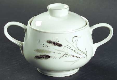 Ceres (Gray Trim) Sugar Bowl & Lid