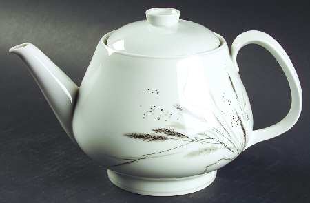 Ceres (Gray Trim) Teapot & Lid