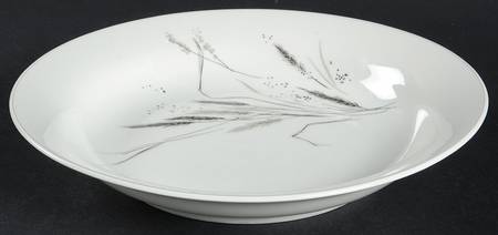Ceres (Gray Trim) Rim Soup Bowl